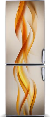 Imagen del producto de Decoración magnética para nevera - Alfombrilla magnética - 60 cm x 180 cm - Imán para nevera - Diseño abstracto de ondas