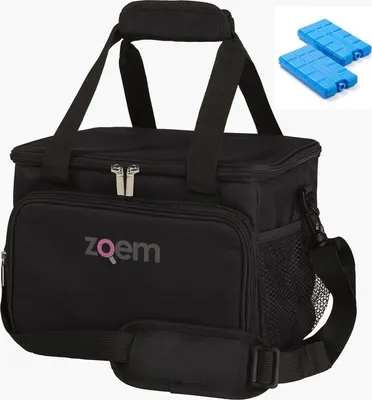 Produktbild von Buzz - Robuste Kühltasche - Schwarz - 15 Liter - Kühlelemente - Kühlbox - Kühlung - Mittagessen - Frisch - Geschenk - Faltbar - Kompakt