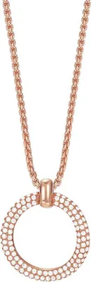 Produktbild von Esprit Halskette ESNL03009C420 Roségoldfarben Edelstahl Zirkon rund 40-42 cm
