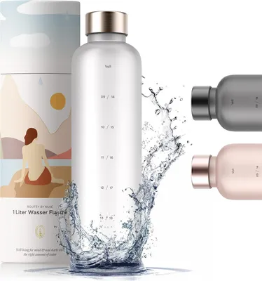 Produktbild von nujë Trinkflasche 1L Tritan – auslaufsicher, BPA-frei