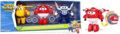 Produktbild von SUPER WINGS - TRANSFORMING BOX x3 - Transformierbare Spielzeugflugzeuge und Actionfiguren Kinderspielzeugroboter - Transformierbare Roboter von De