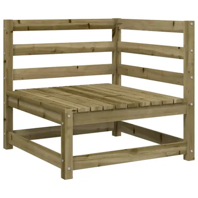 Immagine prodotto di vidaXL Divano angolare da giardino 70x70x67 cm Legno di pino impregnato