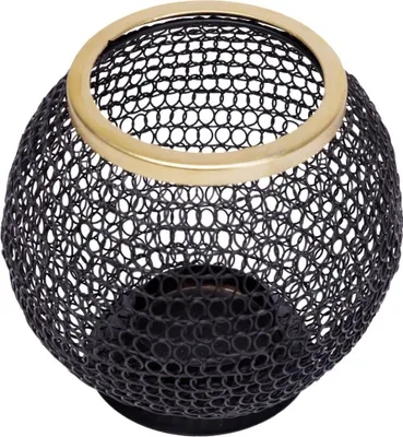 Produktbild von TrendLine Laterne Metall 15 x 14 cm schwarz-gold