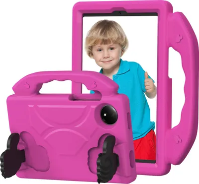 Image de Etui enfant pour Xiaomi Redmi Pad SE 8.7" 4G 2024, étui léger en mousse EVA avec poignée et support Rose