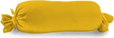Produktbild von Hahn Haustextilien Nackenrollen-Kissenbezug 15x40 cm Farbe gelb