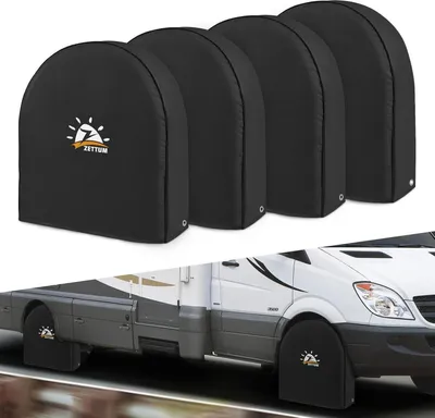 Zdjęcie produktu dla zestaw 4 pokrowców na opony do samochodu SUV Van MPV 26-29 cali 600D Oxford Wodoodporny