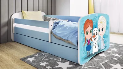 Immagine prodotto di Letto per bambini Eisberg 70x140, 80x160, 80x180 cm - set completo con cassetto e protezione anticaduta
