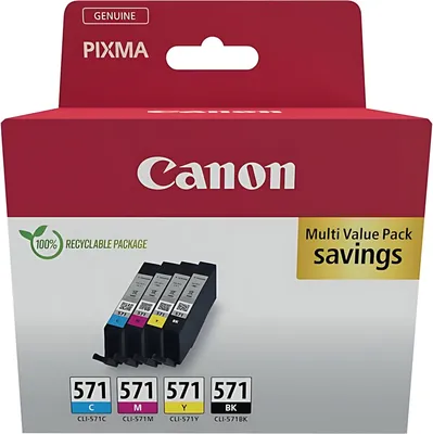 Immagine prodotto di Canon 0386C009 cartuccia d'inchiostro 4 pz. originale nero, ciano, magenta, giallo