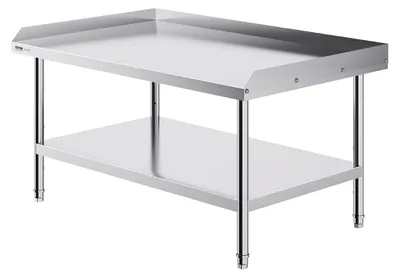 Produktbild von Edelstahl-Arbeitstisch 76 cm x 122 cm – Professioneller Tisch für die Speisenzubereitung im Restaurant