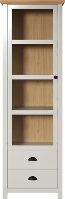 Produktbild von trendteam Vitrine Landside Hochschrank Wohnzimmerschrank grau 65 x 201 x 41 cm