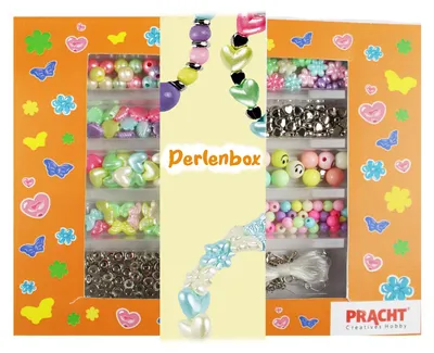 Productafbeelding van Pracht Creatives Hobby 4800-10101 - Doe-het-zelf knutselset met kunststof kralen in verschillende kleuren