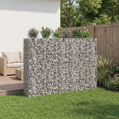 Productafbeelding van Maison Exclusive - Gabionen verhoogde border, 3 stuks, 250 x 50 x 150 cm, verzinkt staal