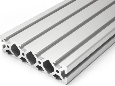 Produktbild von Länge 60mm - Aluminiumprofil 40x160S I-Typ Nut 8 (schwer), silber eloxiert. Aluminium Profil 40x160 Alu Profil 40 x 160 Montage- Systemprofil