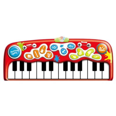 Image de Red Loon Danse Tapis de musique Piano Clavier Tapis de jeu électronique Jumbo Jouets éducatifs pour enfants rouge