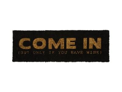 Produktbild von Present Time – Fußmatte Come In – Gold und Schwarz – 75 x 25 x 1,5
