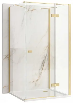 Productafbeelding van Rea Douchecabine Atlas 120x90 Brush Gold links