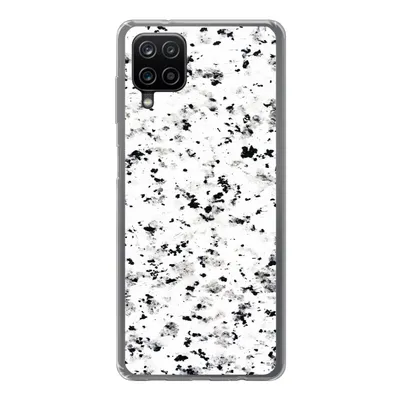Produktbild von MuchoWow® Handyhülle Schutzhülle Hülle für Samsung Galaxy A12 Marmor - Punkte - Weiß Silikon Softcase Handy Hülle - Bild