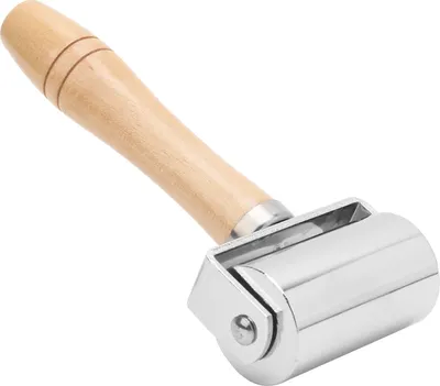 Obrázok produktu pre Kožený lisovací valček na hrany DIY Kožené remeslo Drevená rukoväť Nástroj na valcovanie hrán SilverM 60 mm / 2,36 palca