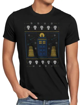 Produktbild von style3 Christmas Space Ugly Sweater Herren T-Shirt