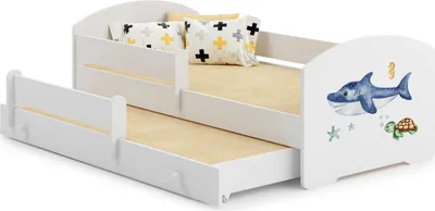 Obrázek produktu pro Manželská postel Luk 160x80 s uměleckým dílem