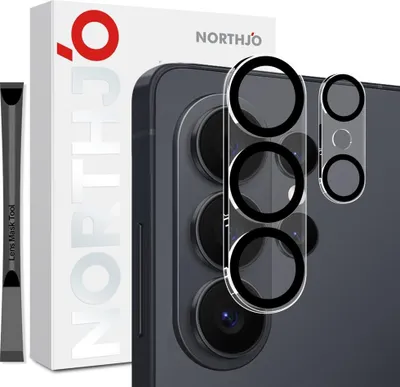 Produktbild von Samsung Galaxy S26 Ultra Kamera Objektivschutz - NORTHJO 9H Panzerglas - Schwarz
