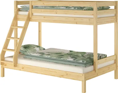 Immagine prodotto di Sei varianti letto a castello 3 posti 120x200 e 80x200 x adulti in pino massiccio V-60.18-08-12Senza accessori