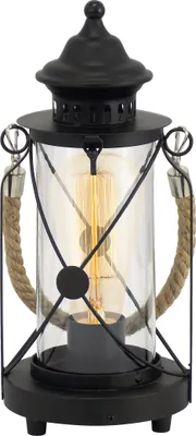 Produktbild von BRADFORD Tischleuchte Tischbeleuchtung - H33 x Ø14 cm - schwarz - 1X60W exkl. - IP20