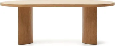 Produktbild von Tisch Nealy 200 x 75 x 100 cm MDF Eichenfurnier naturfarbenes Finish
