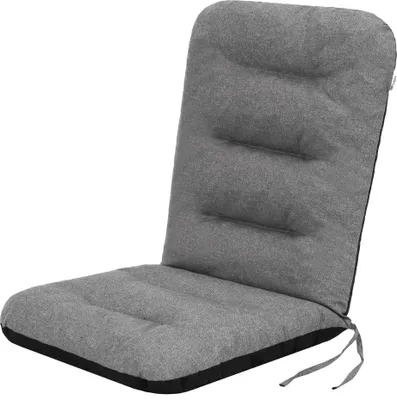 Obrázek produktu pro Polštářek na zahradní židli 123×48 cm - polštářek s opěrkou hlavy, vodoodpudivý, s elastickým páskem a popruhy | PillowPrim