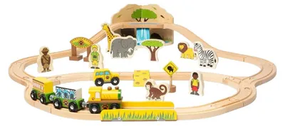 Obrázok produktu pre Bigjigs Rail Dřevěná vláčkodráha Safari