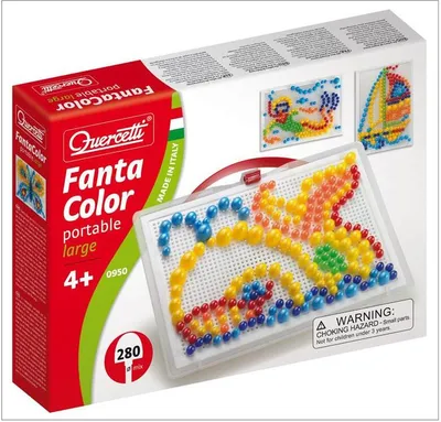 Produktbild von Quercetti Einsteckmosaik, 280 Stifte