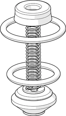A diagram of a plumbing part.