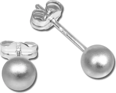 Produktbild von SilberDream Ohrstecker für Damen 925 Echt Silber Kugel Ohrringe 5mm SDO5545