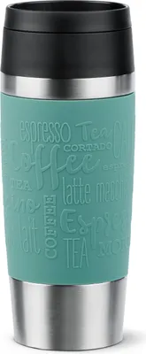 Zdjęcie produktu dla EMSA Travel Mug Classic , Stal nierdzewna, Niebieski, Silikon, Stal nierdzewna, Polipropylen (PP), 36 ml, 8,3 cm, 200 mm