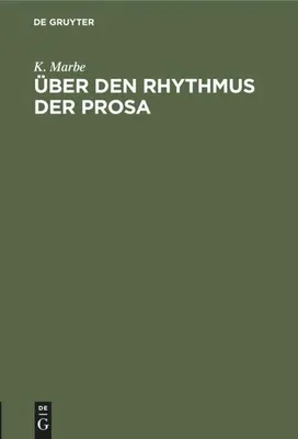 Produktbild von Über den Rhythmus der Prosa