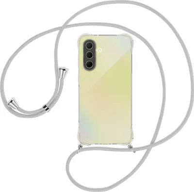 Produktbild von Handykette Backcover-Schutzhülle mit Band (Metall silberfarben) für Samsung A36 5G - silbergrau