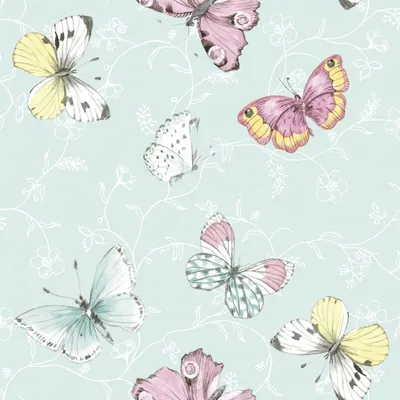 Image de Home Fashion® 211837 Lunchservietten Design "Schmetterlinge" - 33 x 33 cm