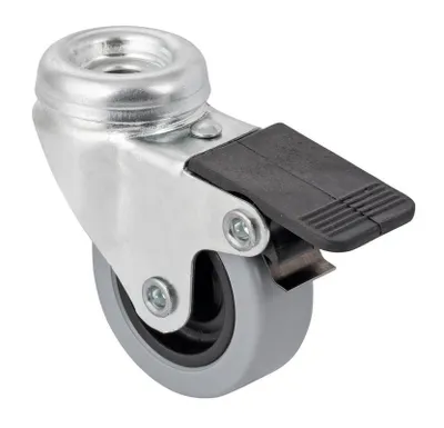 Obrázek produktu pro Walteco Přístrojové kolečko pro tvrdé podlahy, otočné s brzdou, průměr 50mm