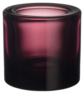 Zdjęcie produktu dla Świecznik Iittala w kolorze fioletowym, wykonany ze szkła, wysokość 6 cm, numer katalogowy 1073052