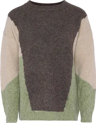 Image de Pull TANUNA pour femmes - vert multicolore, XS/S
