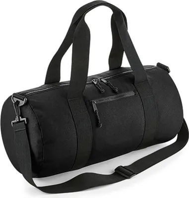 Produktbild von BagBase BG284 | Recycled Barrel Bag, 50 x 25 x 25 cm - Farbe: Black - Größe: 50 x 25 x 25 cm
