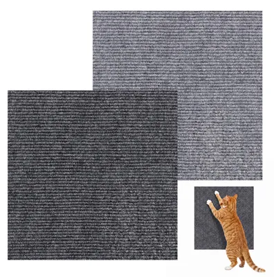 Kratzmatte für Katzen, selbstklebend, 30x30 cm, 2er-Set