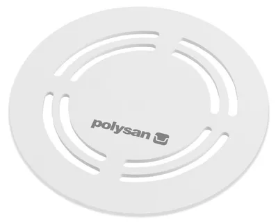 Obrázek produktu pro Polysan FLEXIA krytka odtokového otvoru, kulatá, bílá