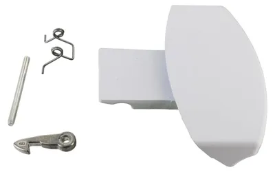 Weiße Türklinken-Kit für Hotpoint, Indesit, Scholtes