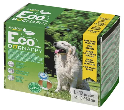 Produktbild von Croci Eco Hundewindel – Biologisch abbaubare Windeln für Rüden – Hundeunterhosen