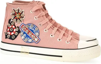 Zdjęcie produktu dla Damskie różowe wysokie trampki VERSA
