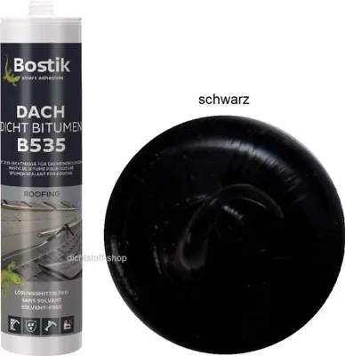 Produktbild von BOSTIK Bitumen-Dachdichtstoff B535 schwarz 300 ml Kartusche - 30617160