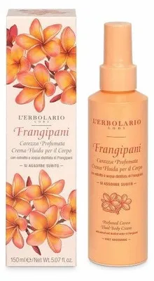 Produktbild von Frangipani Carezza: Parfümierte, feuchtigkeitsspendende Körpercreme, 150 ml
