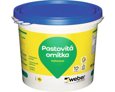 Obrázek produktu pro Omítka WEBER.PAS silikon zrnitá 2 mm 25 kg OR3C oranžová MIX