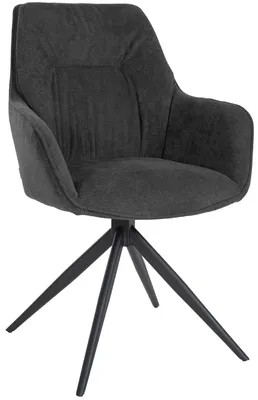 Produktbild von In And OutdoorMatch Esszimmerstuhl Angustias – Dunkelgrau – Stoff – Hochwertige Polsterung – r Esszimmerstuhl – Stilvoller und klassischer Look